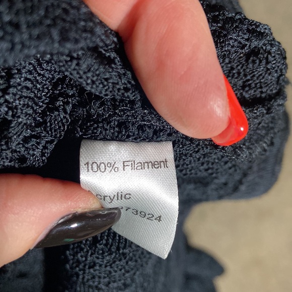 Ming Wang Cape Cropped Jacket Black Size L - Picture 10 of 11